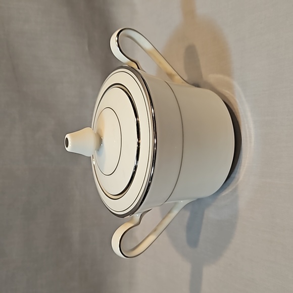 Noritake Champlain 7553 Creamer & Sugar w/Lid, Ivory China new - Picture 3 of 15